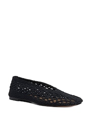 Dune London Black Harleyn Ballet Pumps - Image 3 of 6