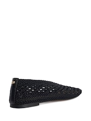 Dune London Black Harleyn Ballet Pumps - Image 4 of 6