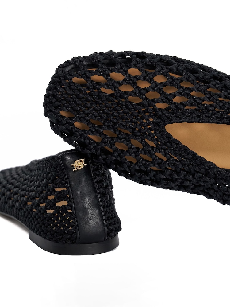 Dune London Black Harleyn Ballet Pumps - Image 6 of 6