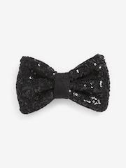 Black Sequin Matching Family Tie - Image 2 of 3