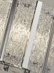 Searchlight Silver Dragon Satin Silver 5Lt Pendant Ceiling Light - Image 3 of 3