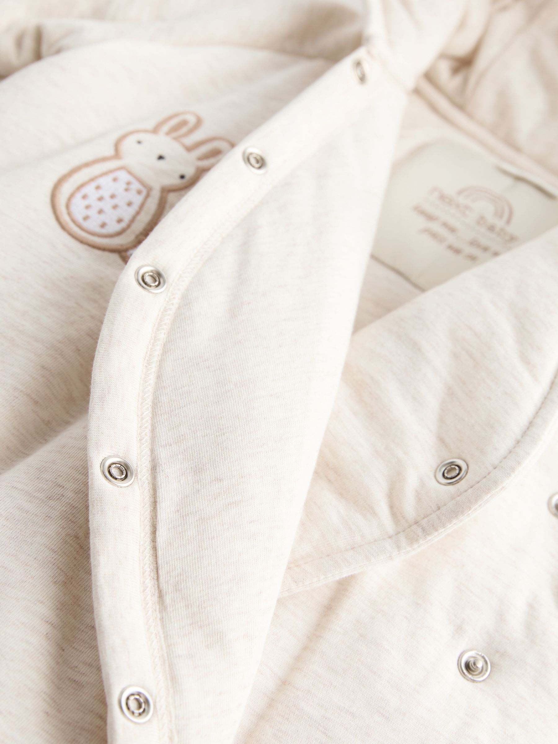 Buy Mink Brown Jersey Wrap Baby Hooded Pramsuit from Next Buy Mink Brown Jersey Wrap Baby Hooded Pramsuit from Next