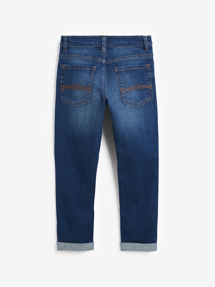 Blue Regular Fit Stretch Jeans (3-17yrs) - Image 3 of 3