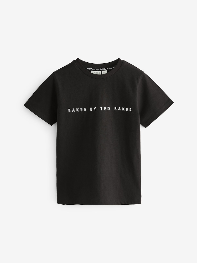 Schwarz - Baker by Ted Baker T-Shirt aus 100 % Baumwolle - Bild 1 von 4 Schwarz - Baker by Ted Baker T-Shirt aus 100 % Baumwolle - Bild 1 von 4