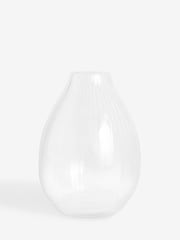 Jasper Conran London Clear Flured Glass Vase - Image 3 of 4
