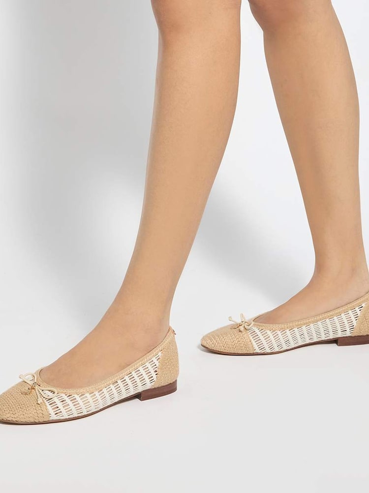 Dune London Natural Hopsy Ballet Pumps - Image 1 of 6