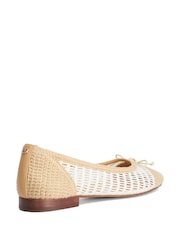 Dune London Natural Hopsy Ballet Pumps - Image 4 of 6