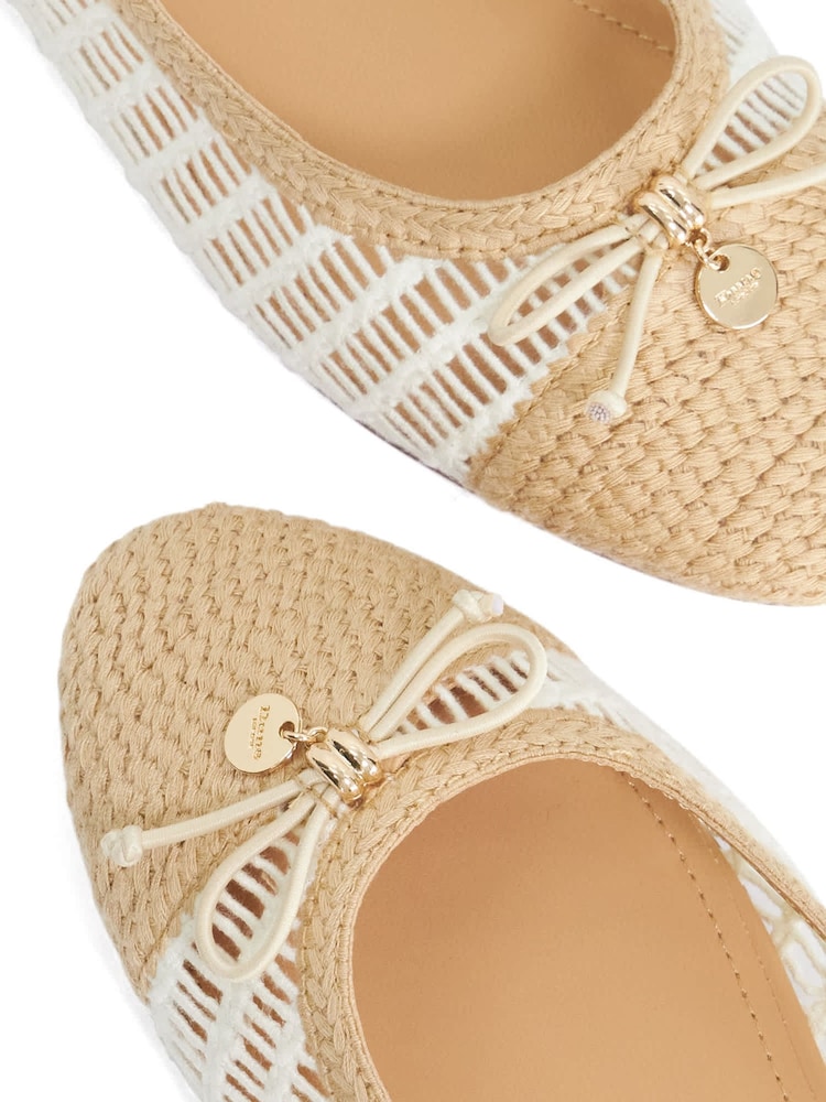 Dune London Natural Hopsy Ballet Pumps - Image 6 of 6