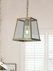 Searchlight Brass Honesty Antique Brass Pendant Light Ceiling Light - Image 1 of 3