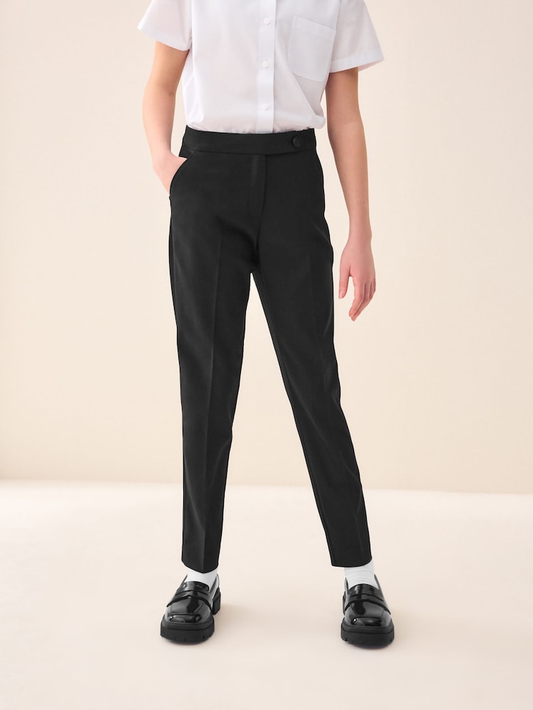 Black Plain Front School Trousers (3-18yrs) - Image 1 of 5