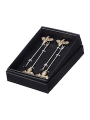 Selbrae House Set of 4 Gold Bee Olive Picks - Image 6 of 6