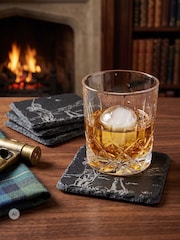 Selbrae House Black Set of 4 Shooting Slate Coasters - Image 4 of 6