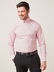 White/Blue/Pink Slim Fit Easy Care Single Cuff Shirts 3 Pack - Image 12 of 12