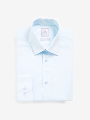 White/Blue/Pink Slim Fit Easy Care Single Cuff Shirts 3 Pack - Image 2 of 12