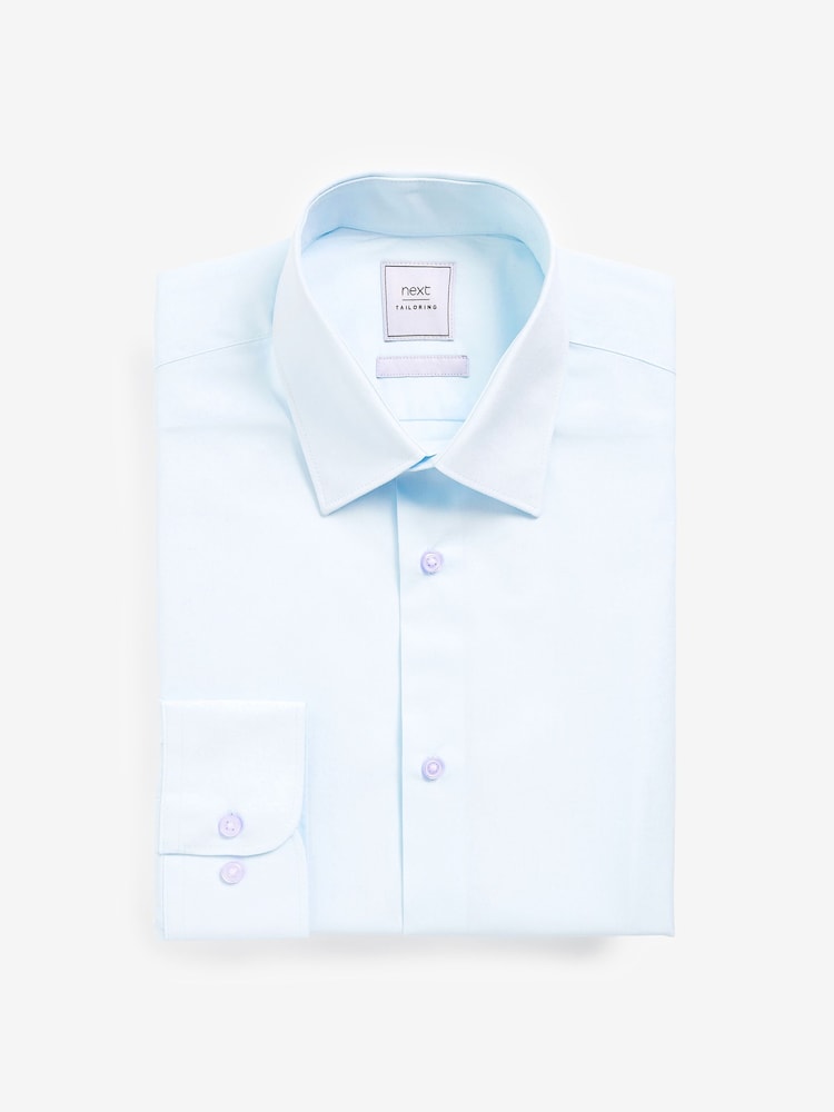 White/Blue/Pink Slim Fit Easy Care Single Cuff Shirts 3 Pack - Image 2 of 12
