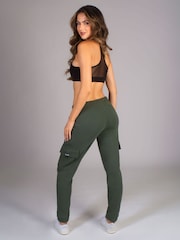 Pineapple Green Womens Cargo Joggers - Image 2 of 5
