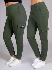 Pineapple Green Womens Cargo Joggers - Image 6 of 7