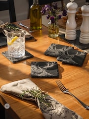 Selbrae House Set of 4 Black Stag Slate Coasters - Image 5 of 6