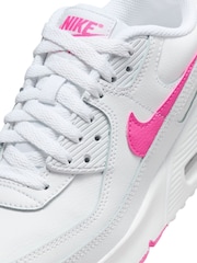 Белый/розовый - Молодежные кроссовки Nike Air Max 90 Easy On - Изображение 11 из 12