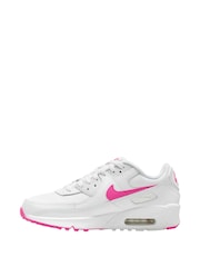 Белый/розовый - Молодежные кроссовки Nike Air Max 90 Easy On - Изображение 2 из 12