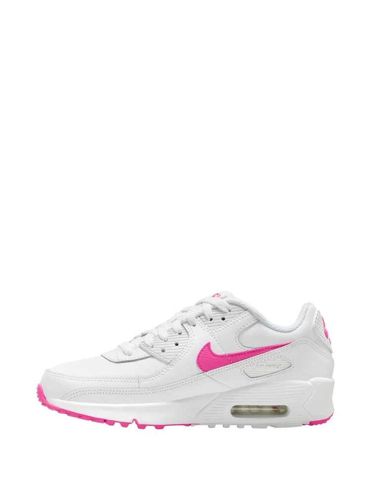 Белый/розовый - Молодежные кроссовки Nike Air Max 90 Easy On - Изображение 2 из 12
