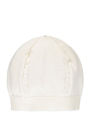 Emile Et Rose White 100% Cotton Cable Knit Upper & Velour Lower AIO With Hat - Image 4 of 4