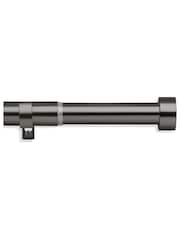 Pewter Grey Stud Finial Extendable 28mm Curtain Pole Kit - Image 2 of 5