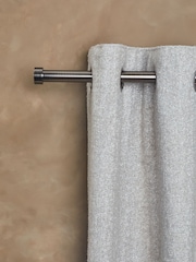 Pewter Grey Stud Finial Extendable 28mm Curtain Pole Kit - Image 3 of 5