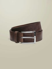 Charles Tyrwhitt Chocolate Brown Leather Made In England Chino Belt - Image 1 of 2