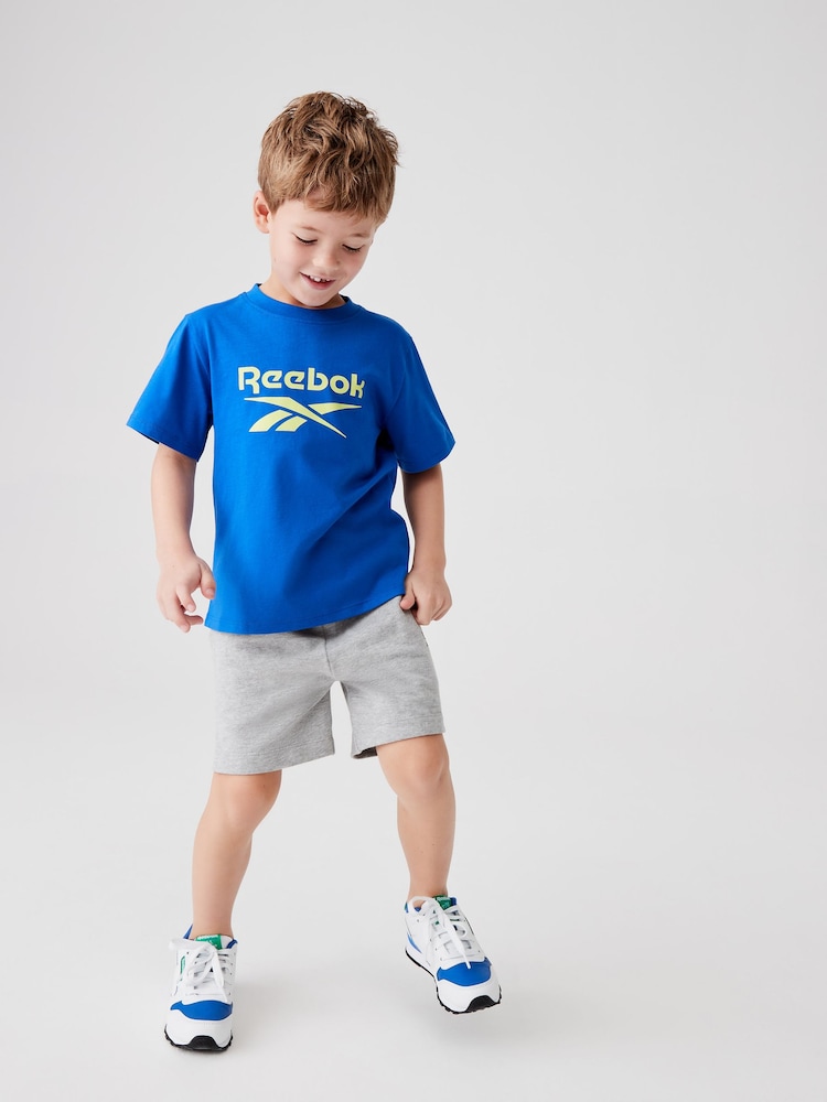 Reebok Junior Logo T-Shirt and Shorts Set - Image 1 of 9