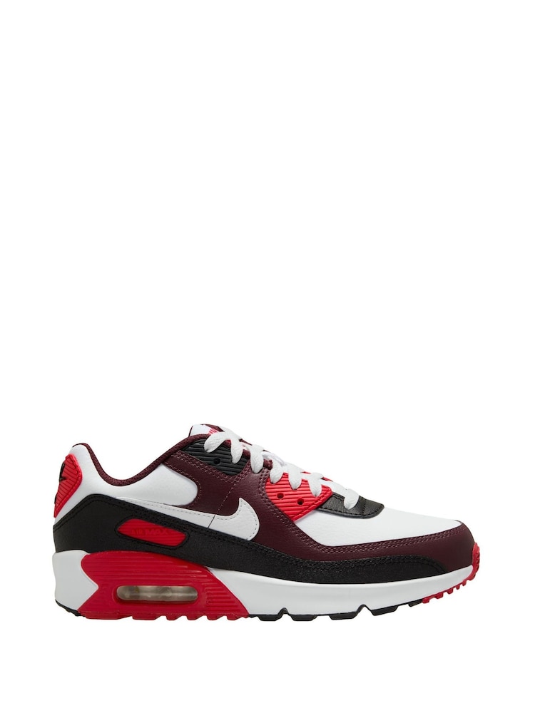 Nike Red/White Youth Air Max 90 Easy On Trainers - Image 1 of 4