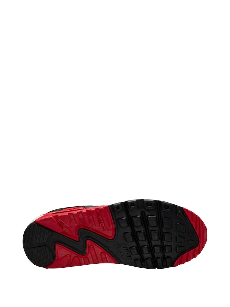 Nike Red/White Youth Air Max 90 Easy On Trainers - Image 4 of 4