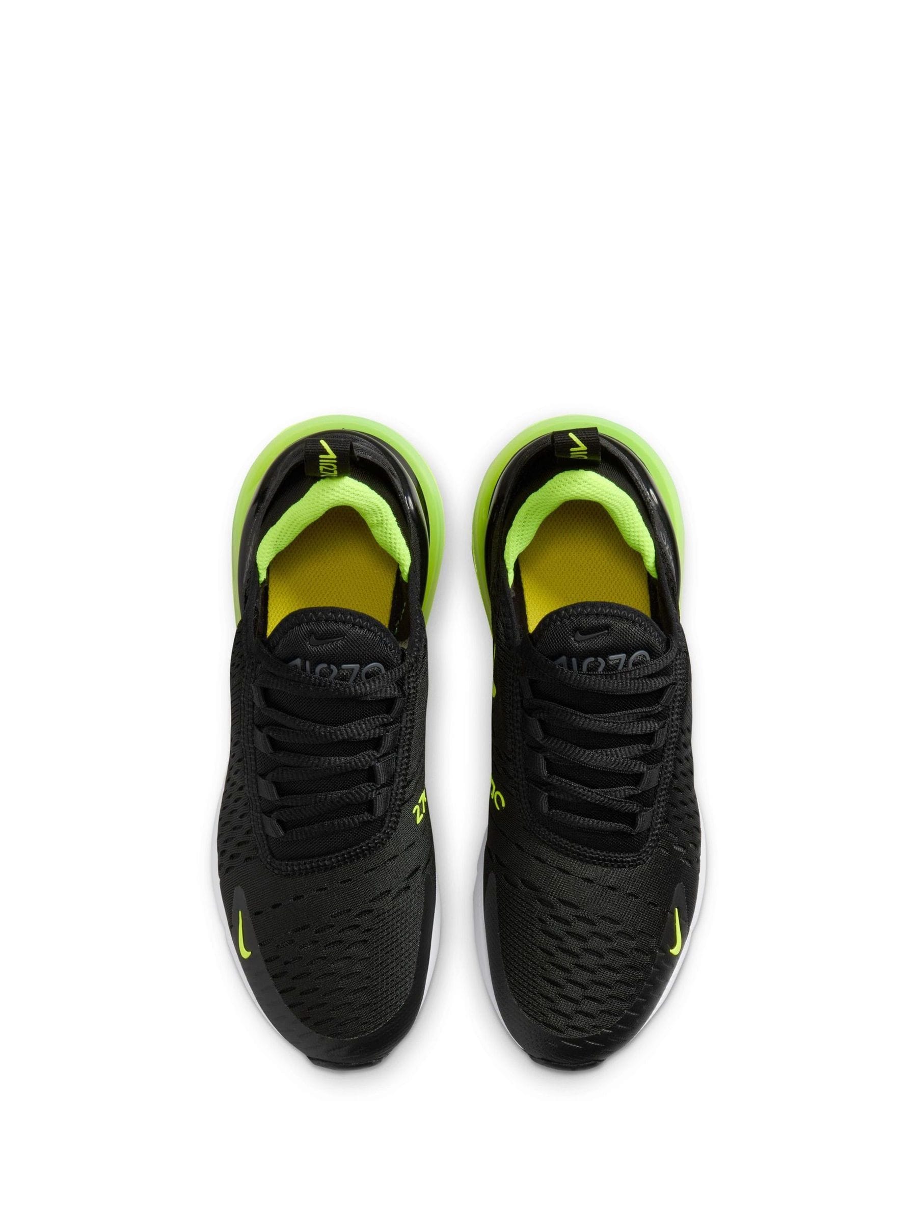Nike air max 270 retro future trainers in black and green 2025