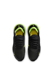 Nike Black/Green Youth Air Max 270 Trainers - Image 10 of 10