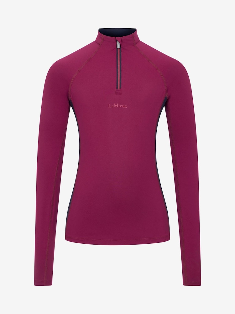 LeMieux Purple Young Rider Classique Base Layer Blackberry - Image 3 of 3 LeMieux Purple Young Rider Classique Base Layer Blackberry - Image 3 of 3