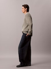 Calvin Klein Brown Cotton Ribbed Jumper - Image 4 of 5