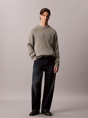 Calvin Klein Brown Cotton Ribbed Jumper - Image 5 of 5