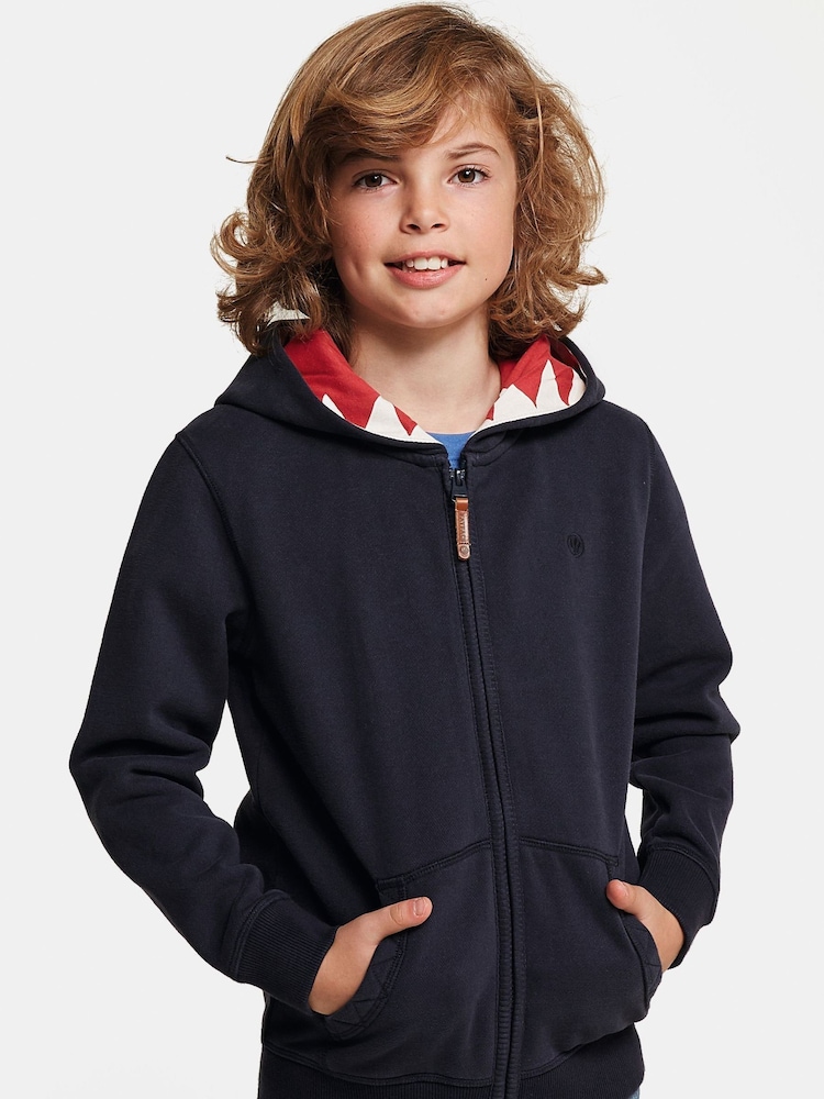 FatFace Blue Shark Tooth Hoodie - Image 1 of 5