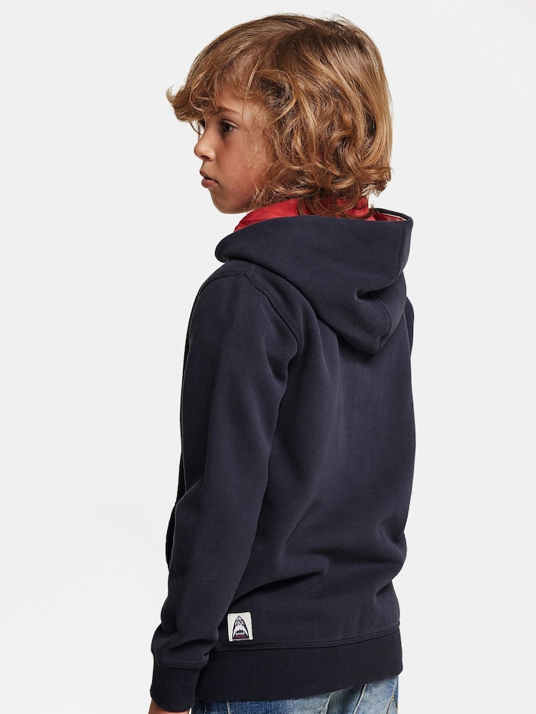 FatFace Blue Shark Tooth Hoodie - Image 2 of 5