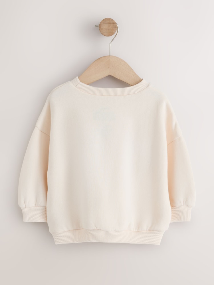 Cream Minnie Mouse Sweatshirt (3mths-7yrs) - Image 2 of 4