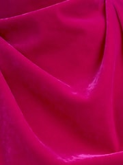 Reiss Giannon Asymmetrisches Midikleid aus Samt mit weitem Stehkragen - Bild 6 von 6