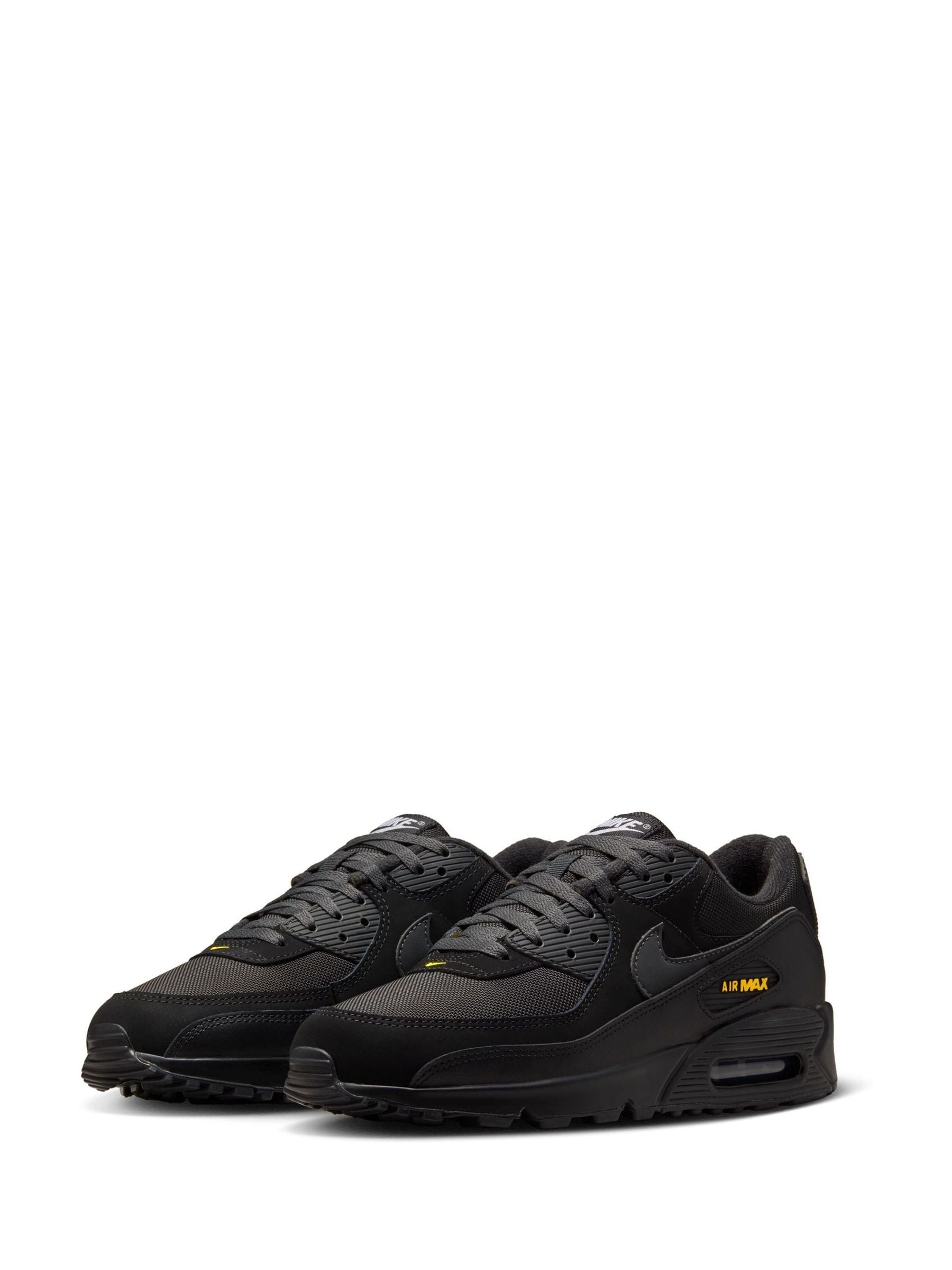 Buy Nike Black Yellow Air Max 90 Trainers from Next Germany