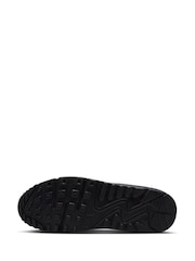 Nike Black/Yellow Air Max 90 Trainers - Image 6 of 8