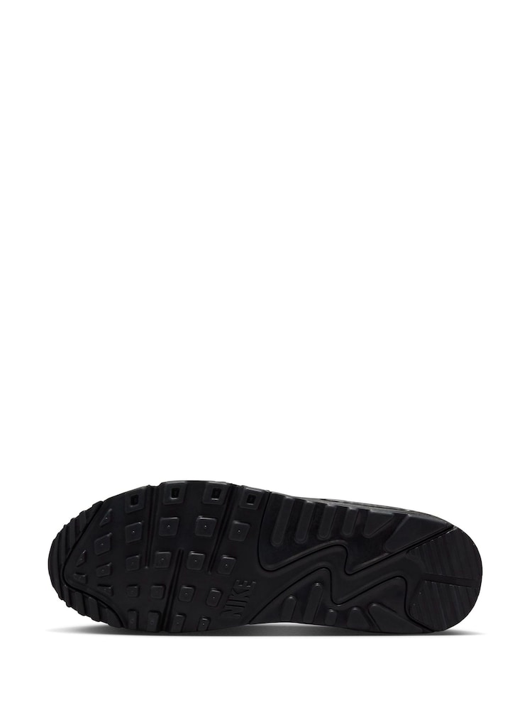 Nike Black/Yellow Air Max 90 Trainers - Image 6 of 8