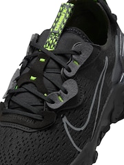 Nike Black/Grey React Vision Youth Trainers - Image 10 of 10