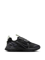 Nike Black/Grey React Vision Youth Trainers - Image 3 of 10