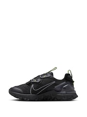 Nike Black/Grey React Vision Youth Trainers - Image 4 of 10