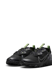 Nike Black/Grey React Vision Youth Trainers - Image 5 of 10