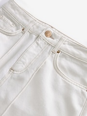 Ecru White Premium Denim Maxi Skirt - Image 6 of 10