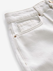 Ecru White Premium Denim Maxi Skirt - Image 7 of 10